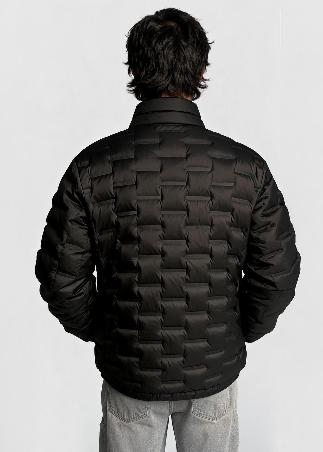 Parka Solid Hombre Negro-1