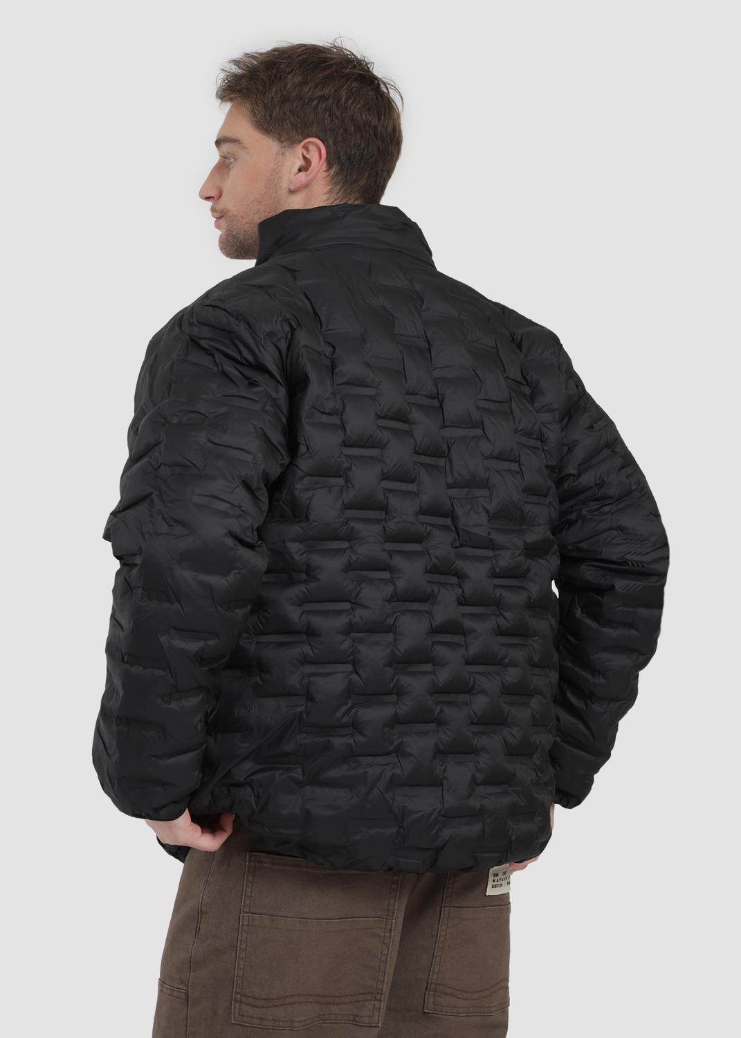 Parka Solid Hombre Negro-2