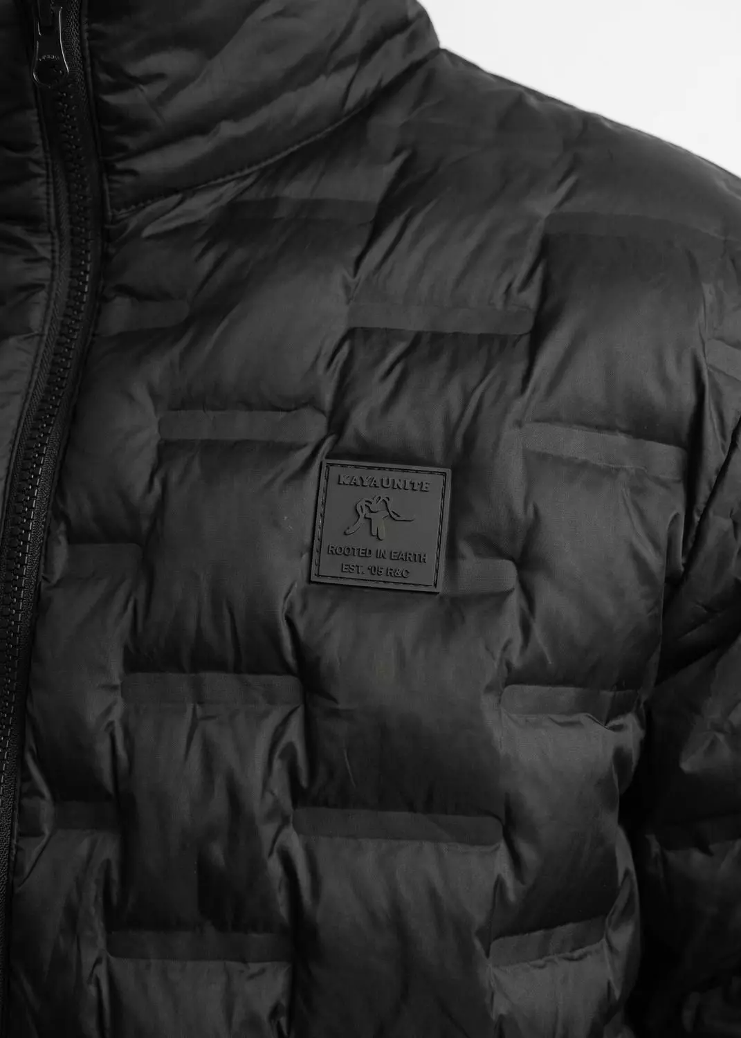 Parka Solid Hombre Negro-4