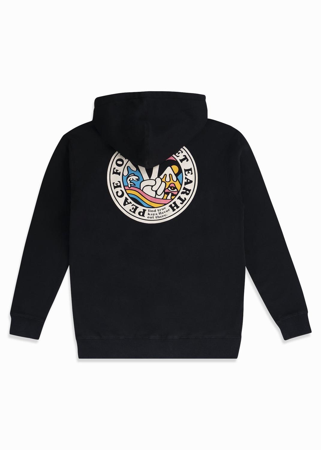 Polerón Hombre Full Zip Planet Negro-3
