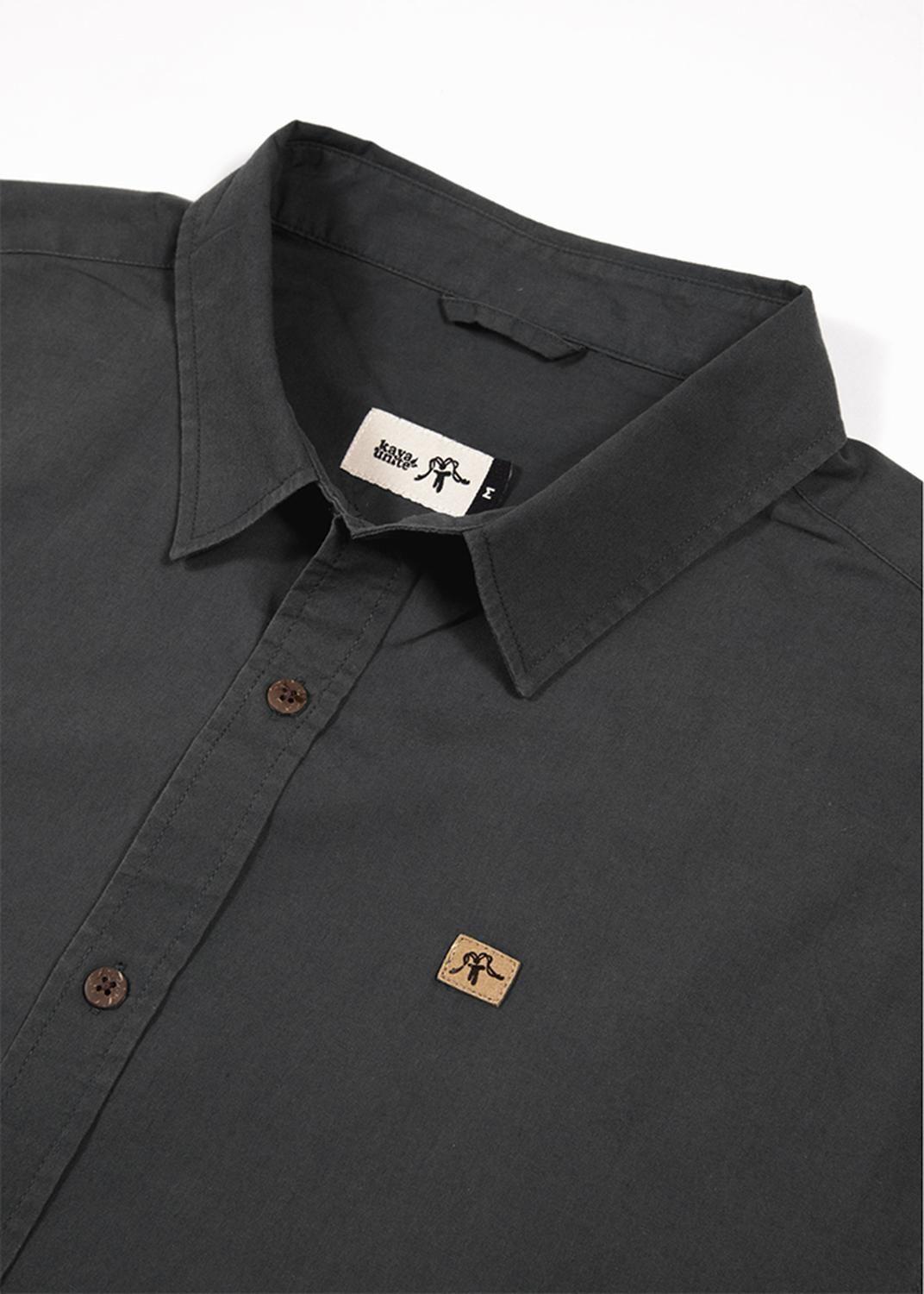 Camisa Manga Larga Algodón - Negro-6