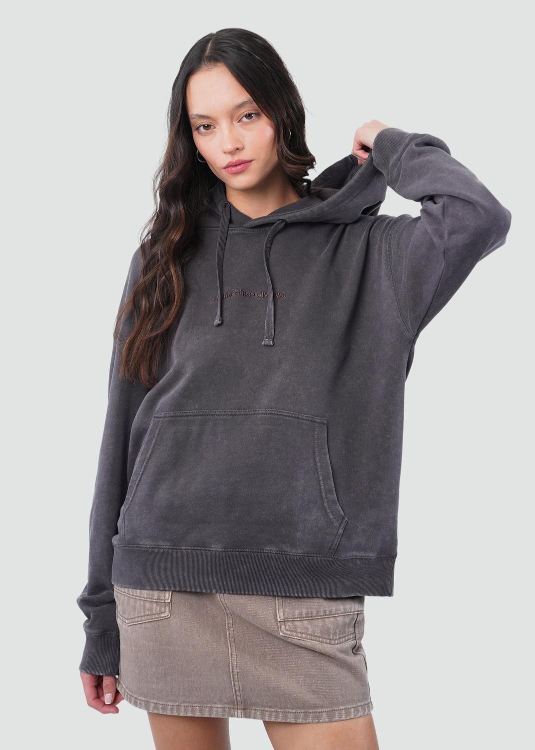 Polerón Hoodie Mujer Chilling Negro-0