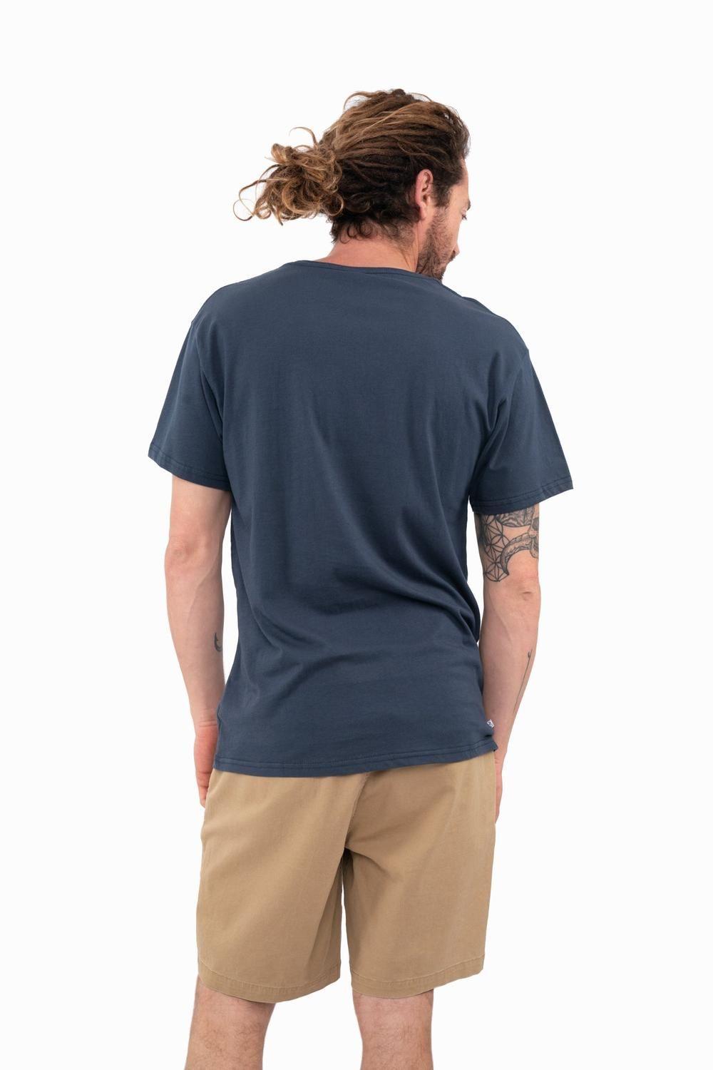 Polera Hombre Orgánica Daily Navy-1