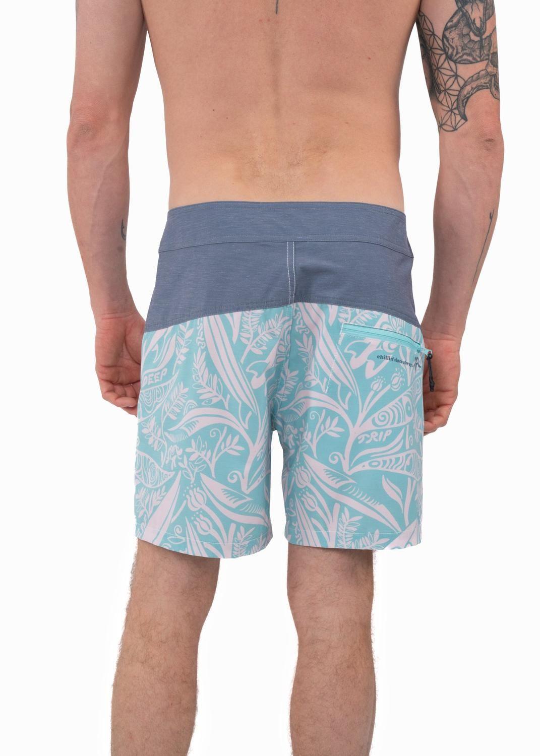 Traje de Baño Boardshort Leaf Calipso-1