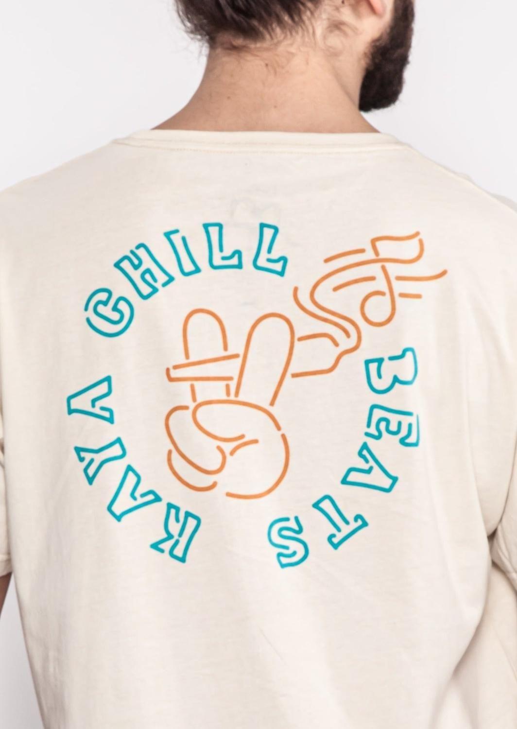 Polera Hombre Chill Cream-1
