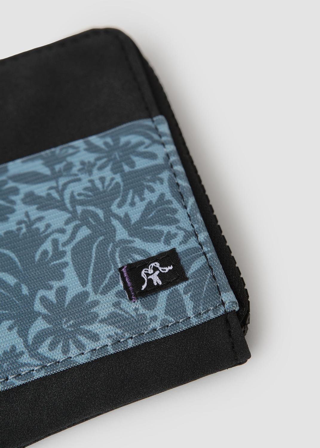 Billetera Zipper Print Azul-4