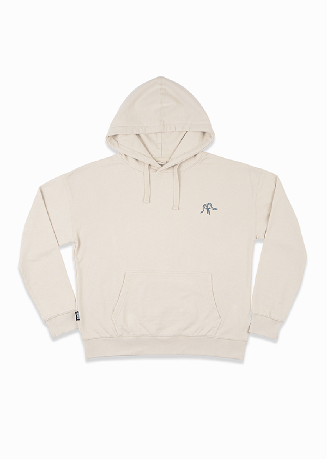 Polerón Hoodie Ligero Mujer Aqua Beige-2