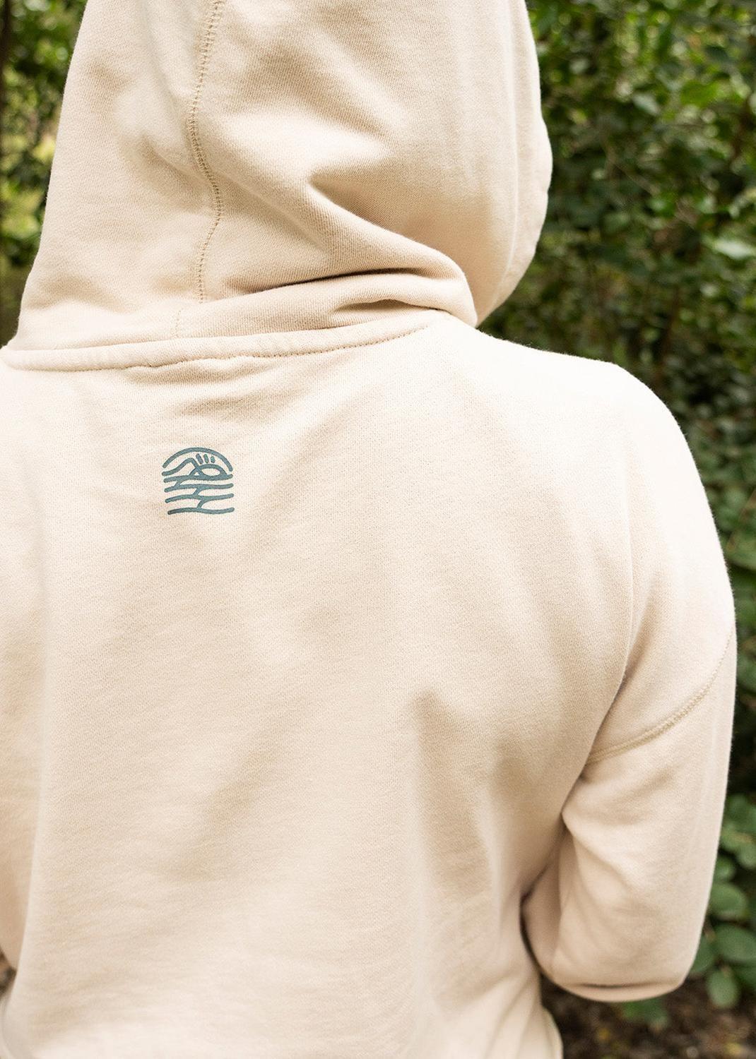 Polerón Hoodie Ligero Mujer Aqua Beige-6