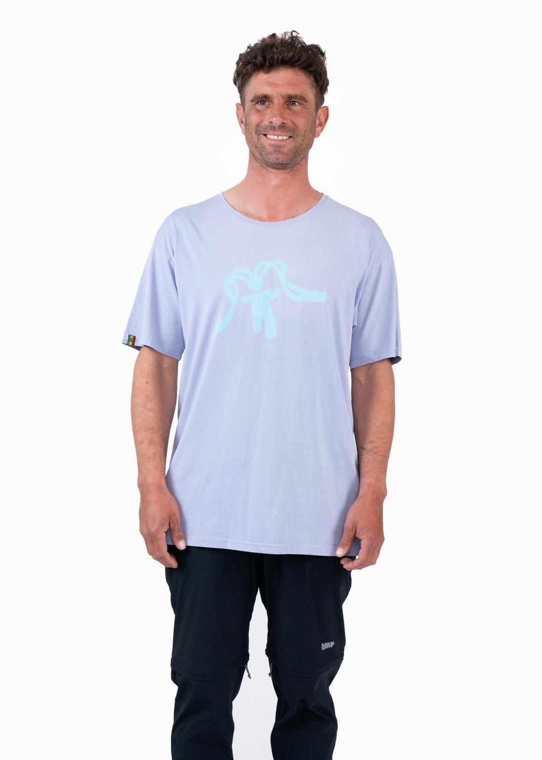 Polera Hombre Orgánica Aqua Purple-0