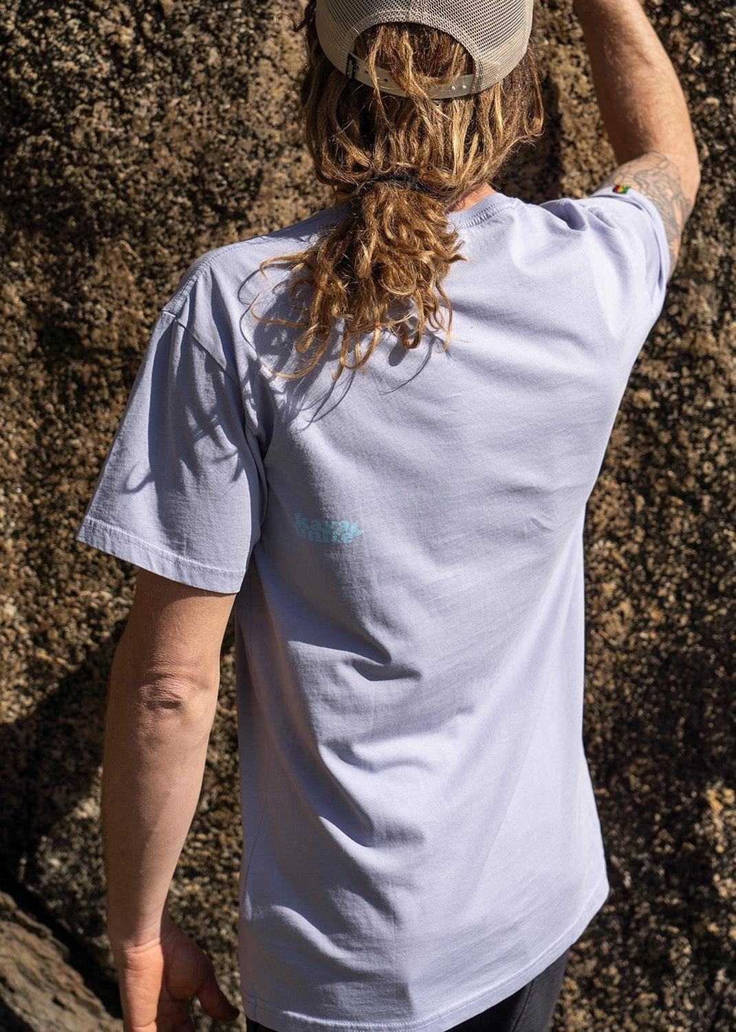 Polera Hombre Orgánica Aqua Purple-5
