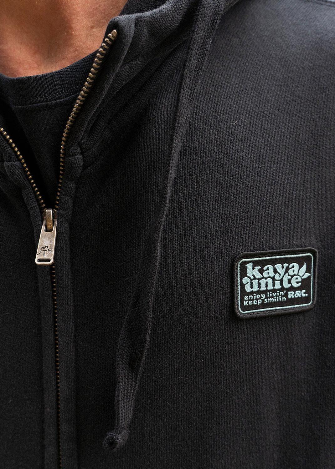 Polerón Hombre Full Zip Kaya Black-6