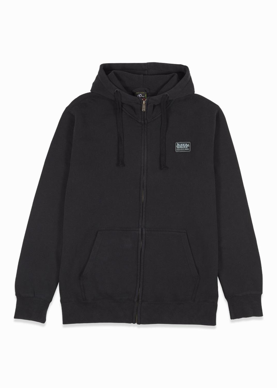 Polerón Hombre Full Zip Kaya Black-2