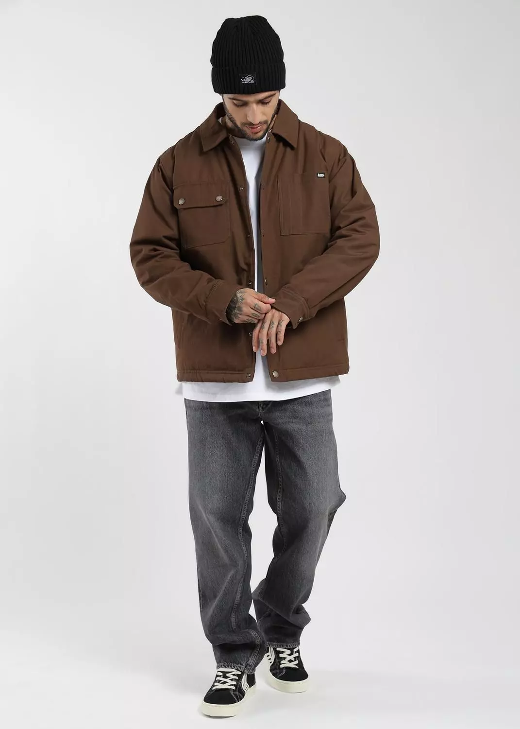 Chaqueta Clásica Fur Canva Hombre-4