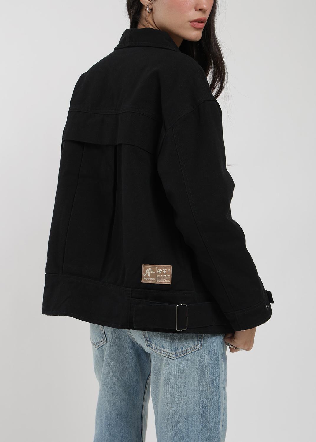 Chaqueta Clásica Canvas Solid Mujer-1