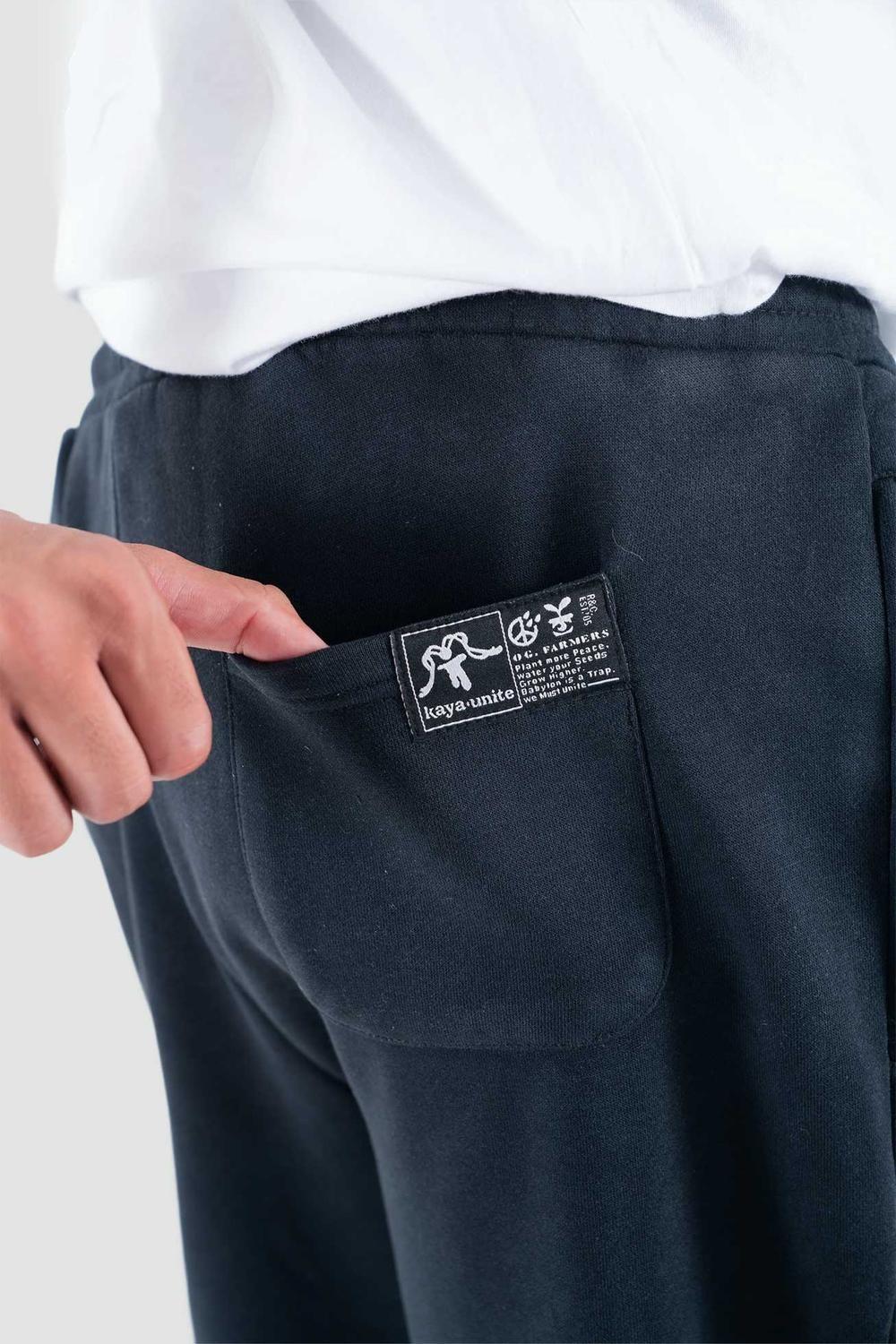 Pantalón Buzo Hombre Relax Negro-2