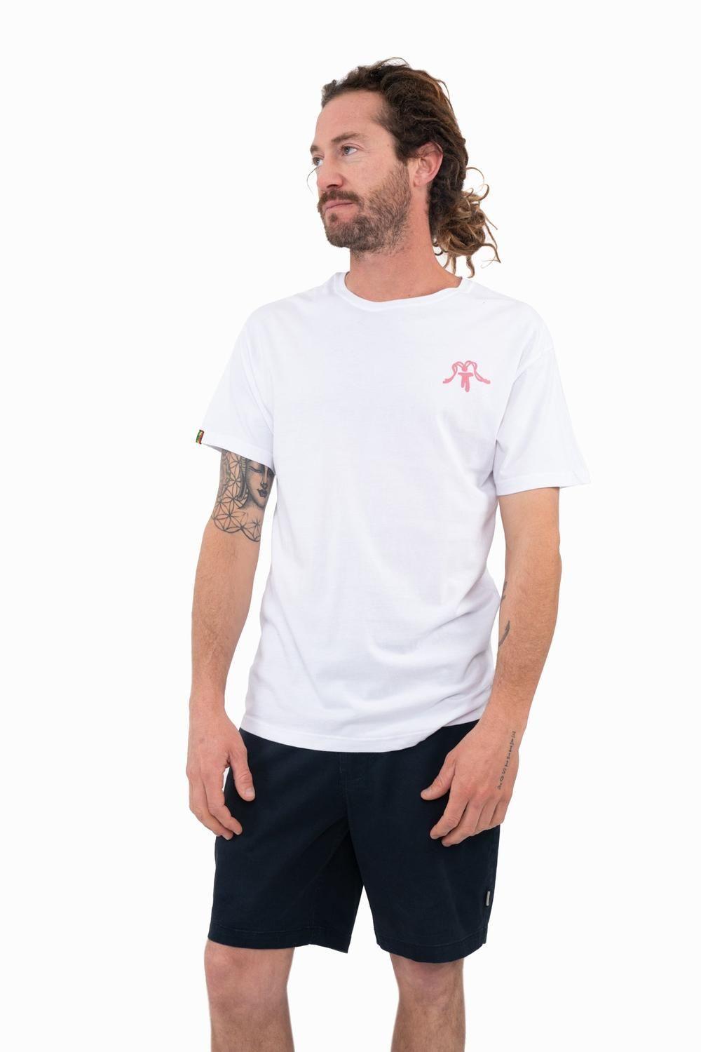 Polera Hombre Orgánica Classy White Minilogo-0
