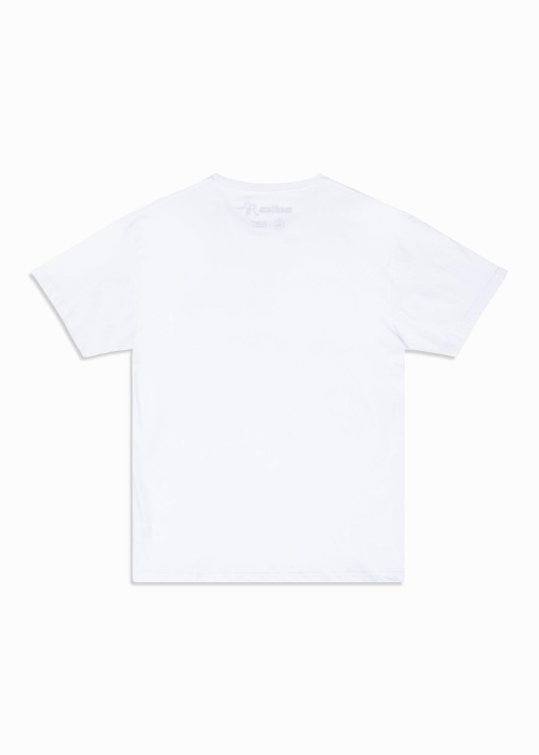 Polera Hombre Orgánica Classy White Minilogo-3