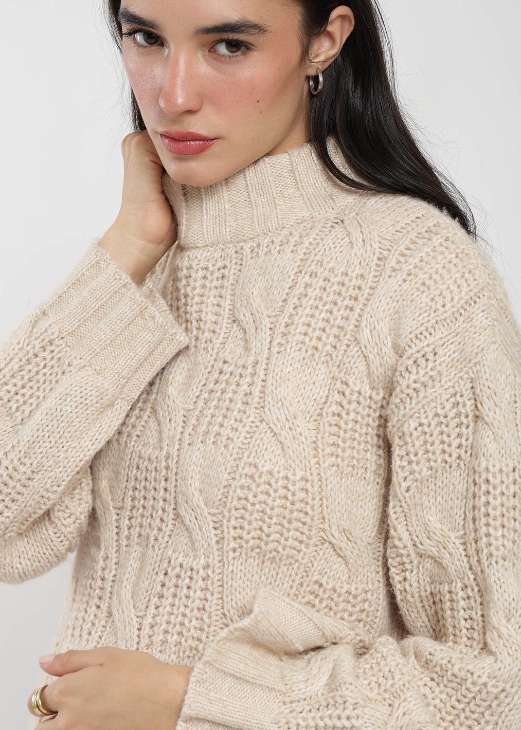 Chaleco Tejido Cuello Redondo Daily Texture Mujer-2