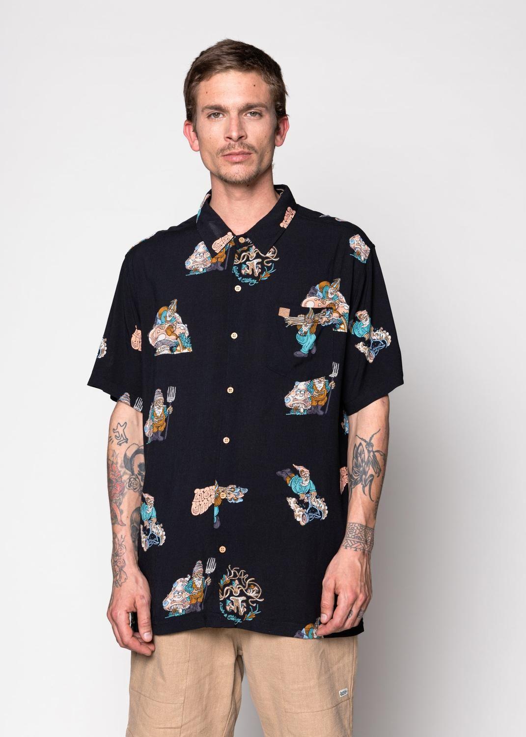 Guayabera Garden Black-0