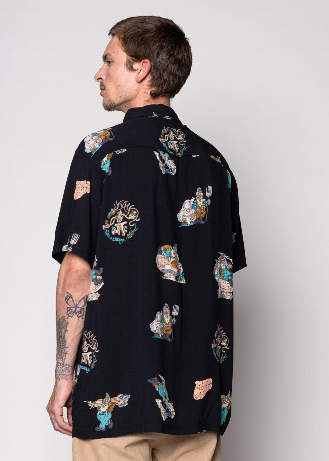 Guayabera Garden Black-1