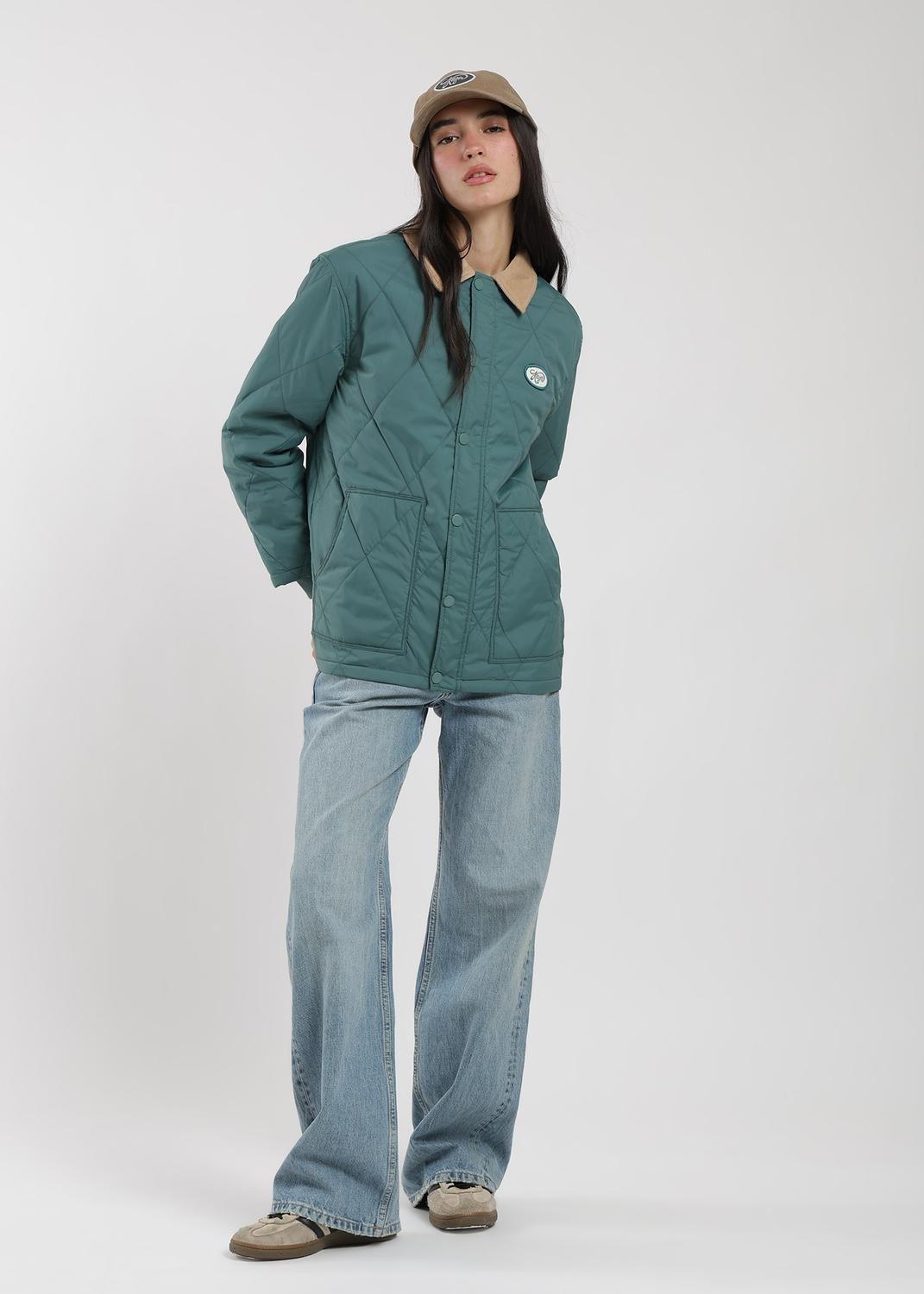 Parka Con Cierre Quilted Mujer-3