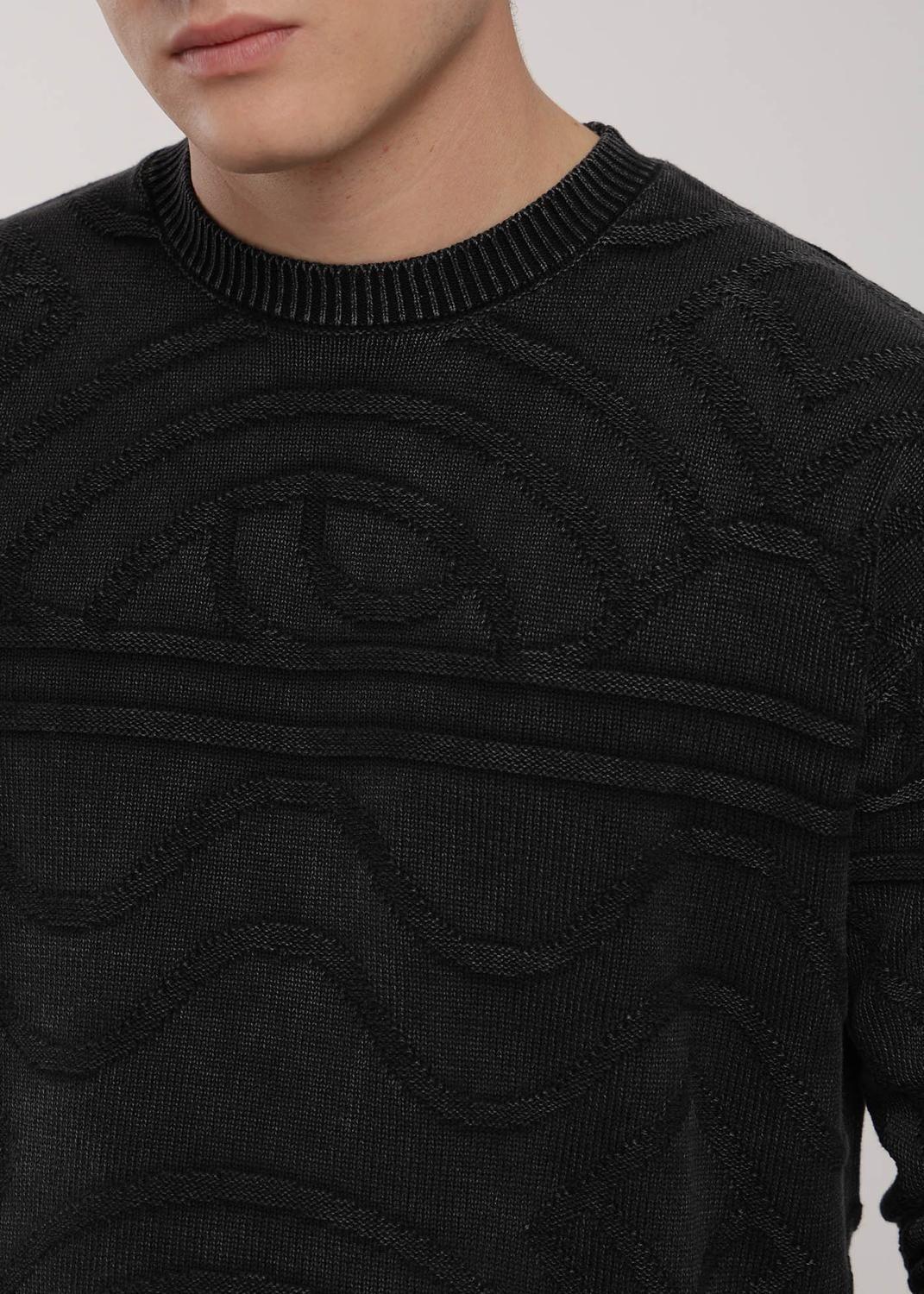 Chaleco Tejido Cuello Redondo Jacquard Hombre-2