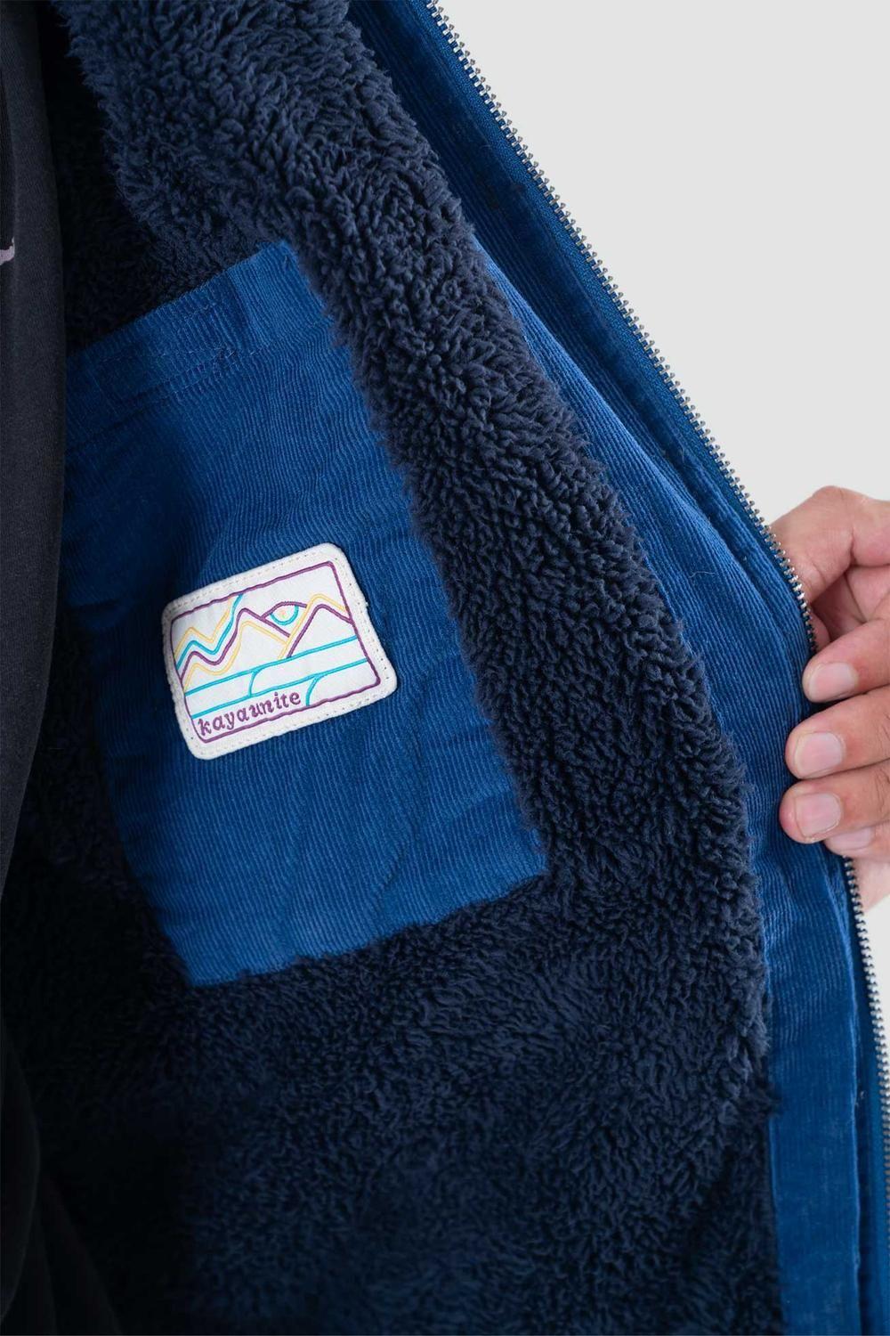 Chaqueta Hombre Corduroy Full Zip Azul-2