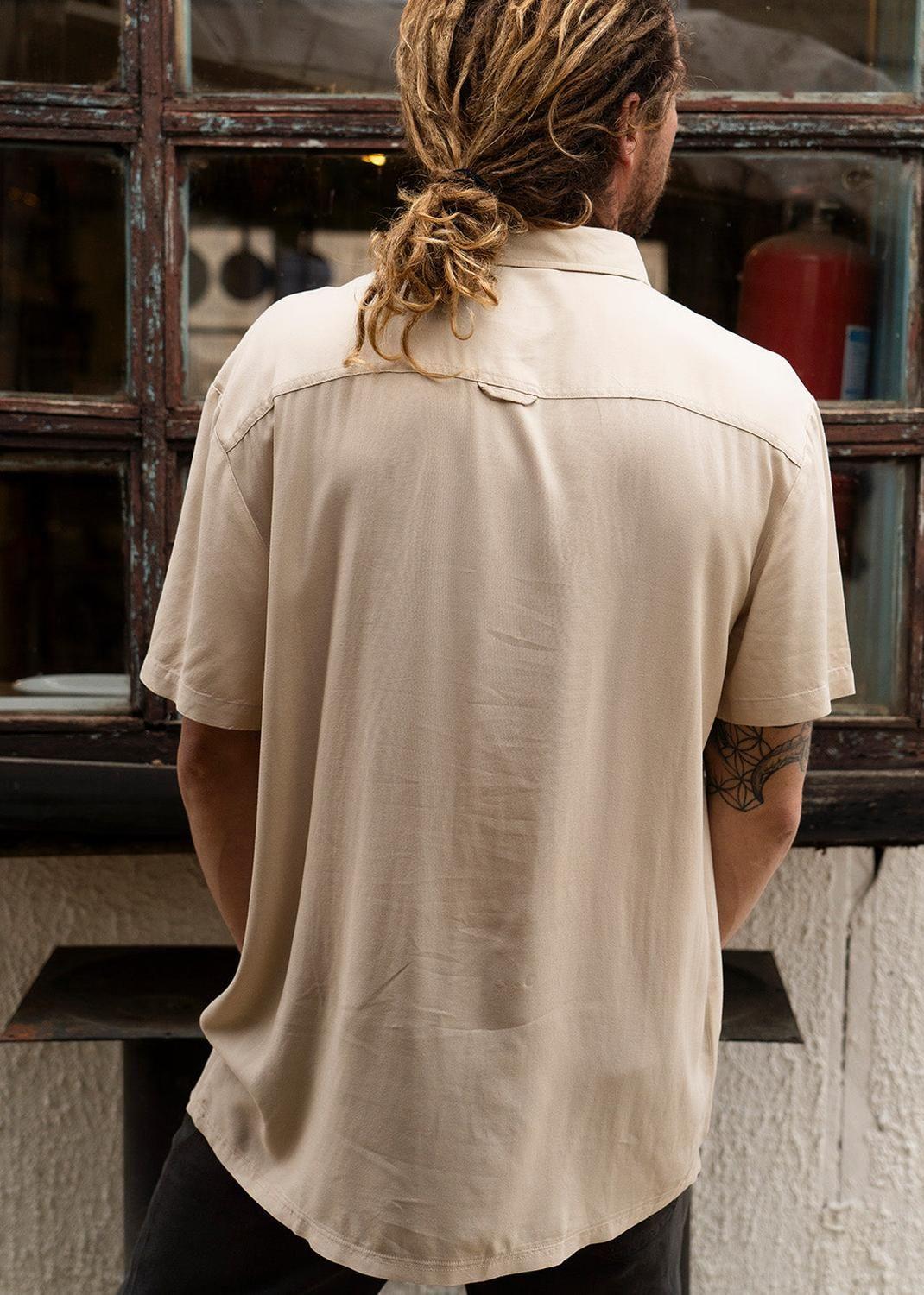 Camisa Viscosa Sand-6