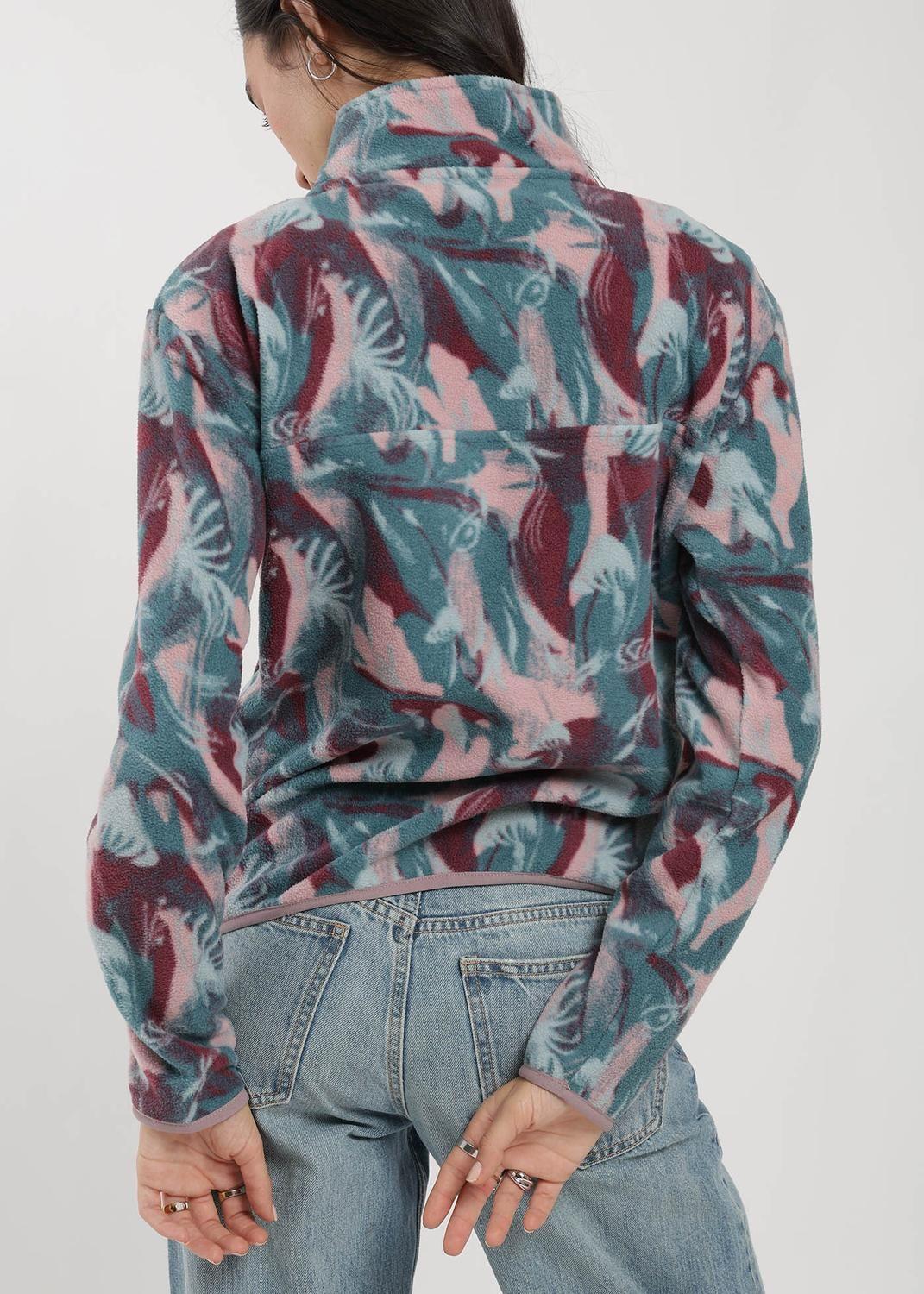 Polar Half Snap Print Mujer-3