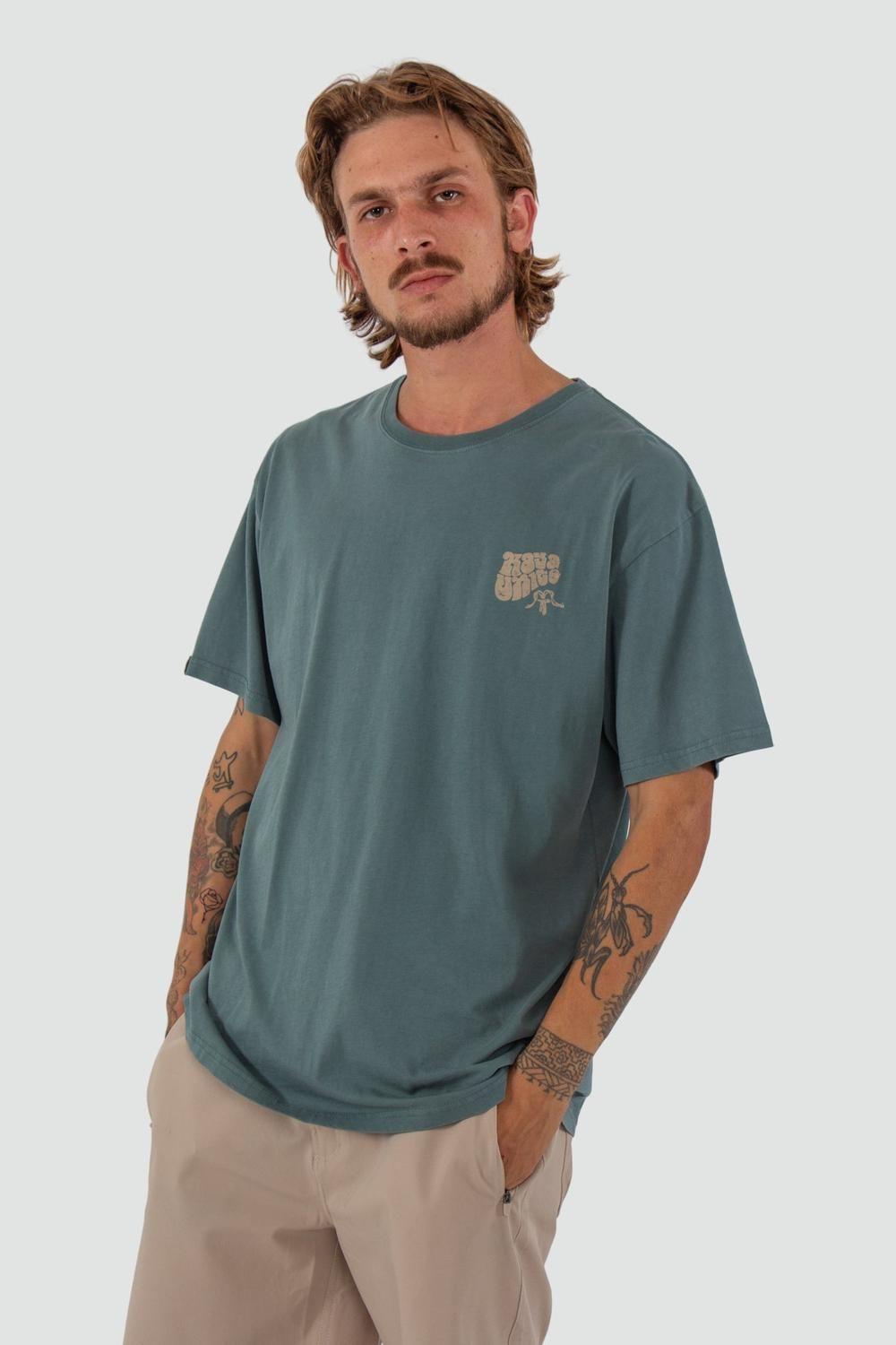 Polera Hombre Orgánica Classy Petrol-0