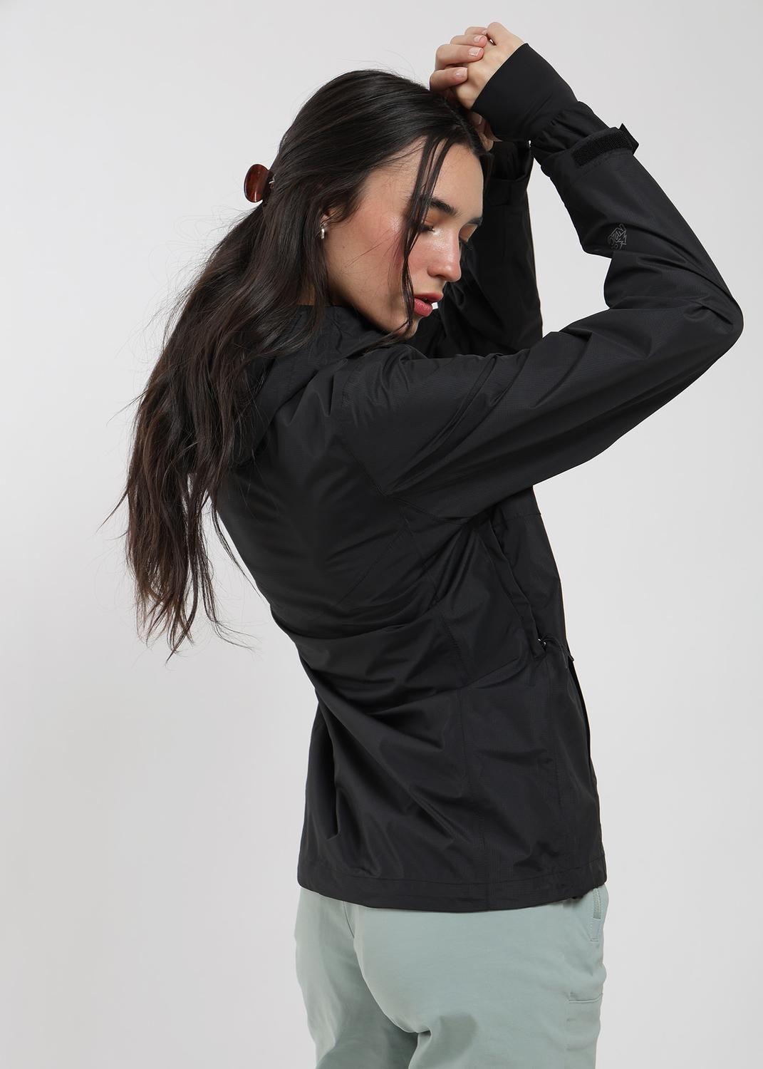 Chaqueta Cortaviento Nortazo Mujer Negro-4