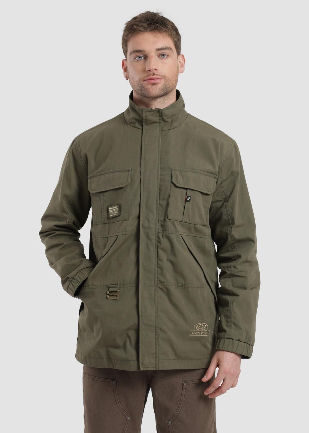 Chaqueta Clásica Safari Hombre - Verde-0