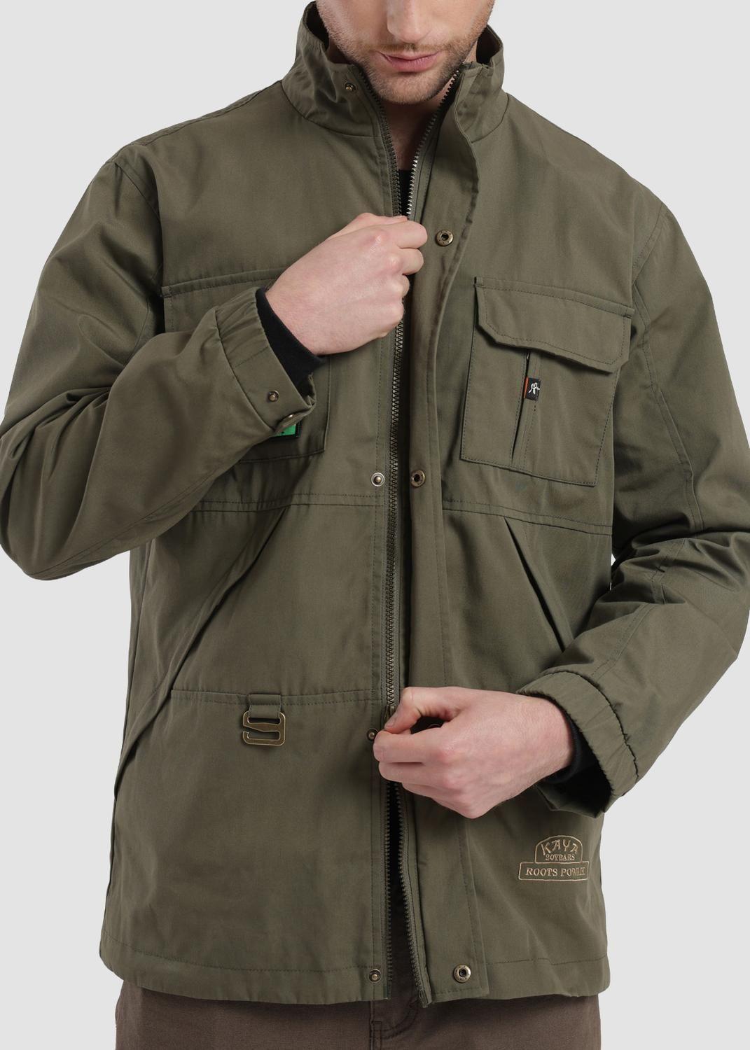 Chaqueta Clásica Safari Hombre - Verde-2