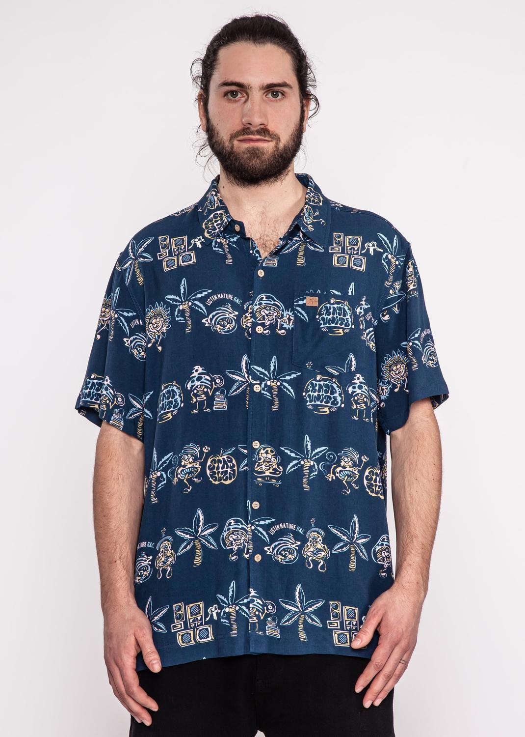 Guayabera Kaya Unite Moody Navy-0