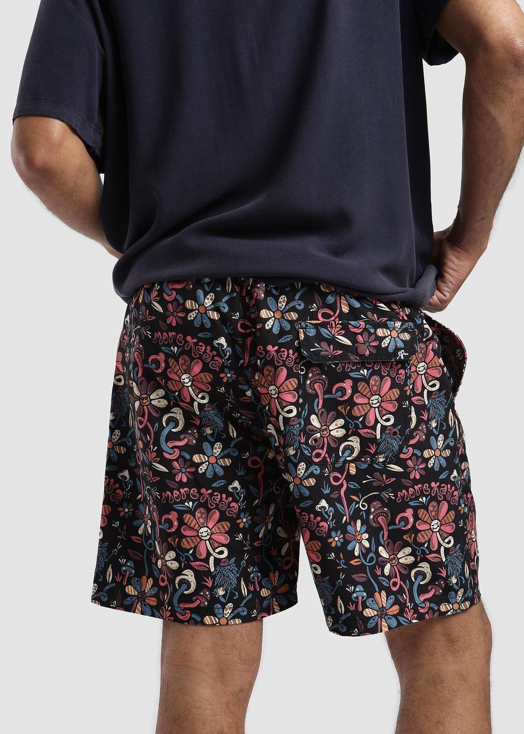 Traje de Baño Hombre Volley Happy Negro-2