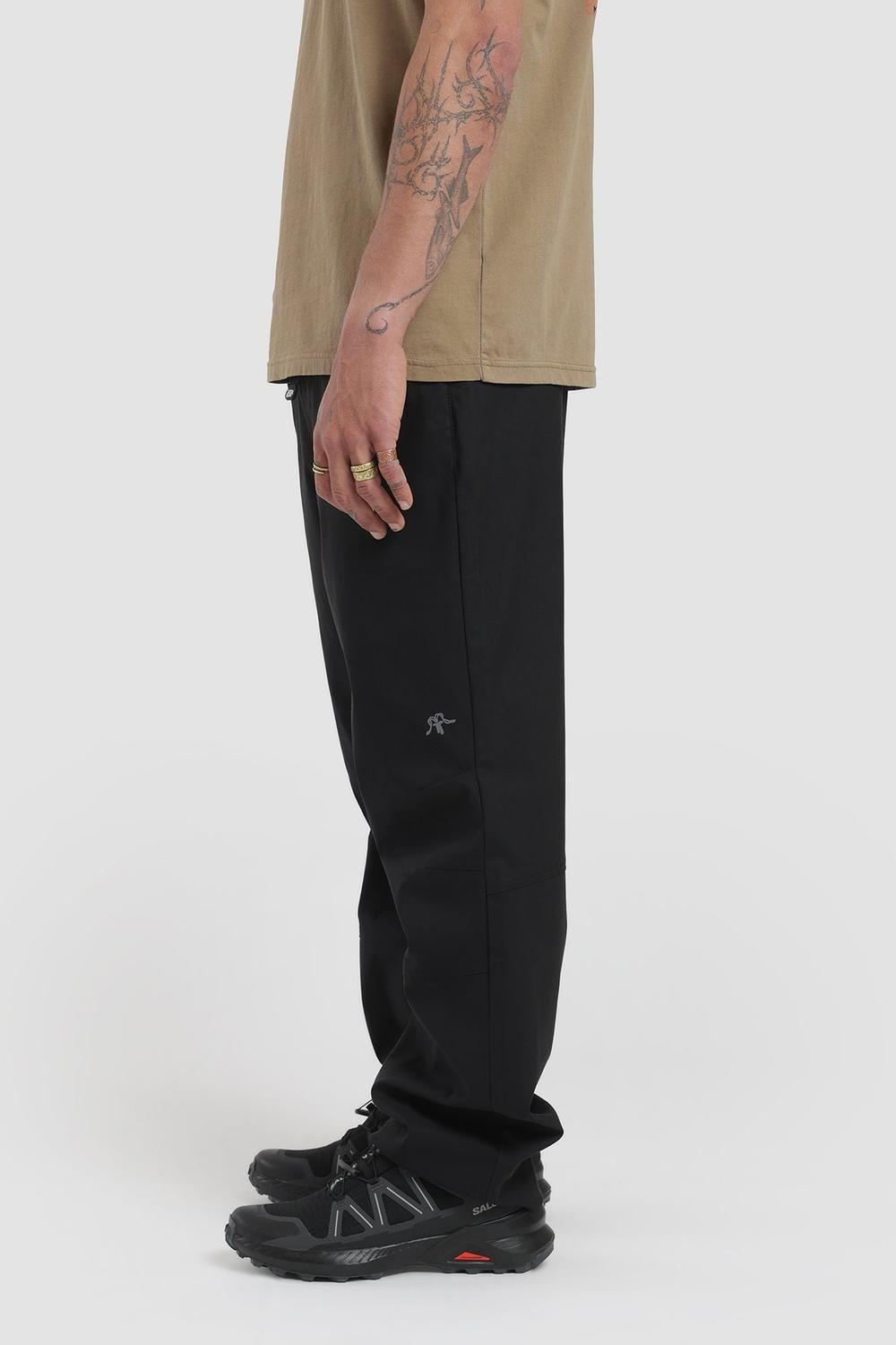 Pantalón Recto Yaka Híbrido Hombre - Negro-1