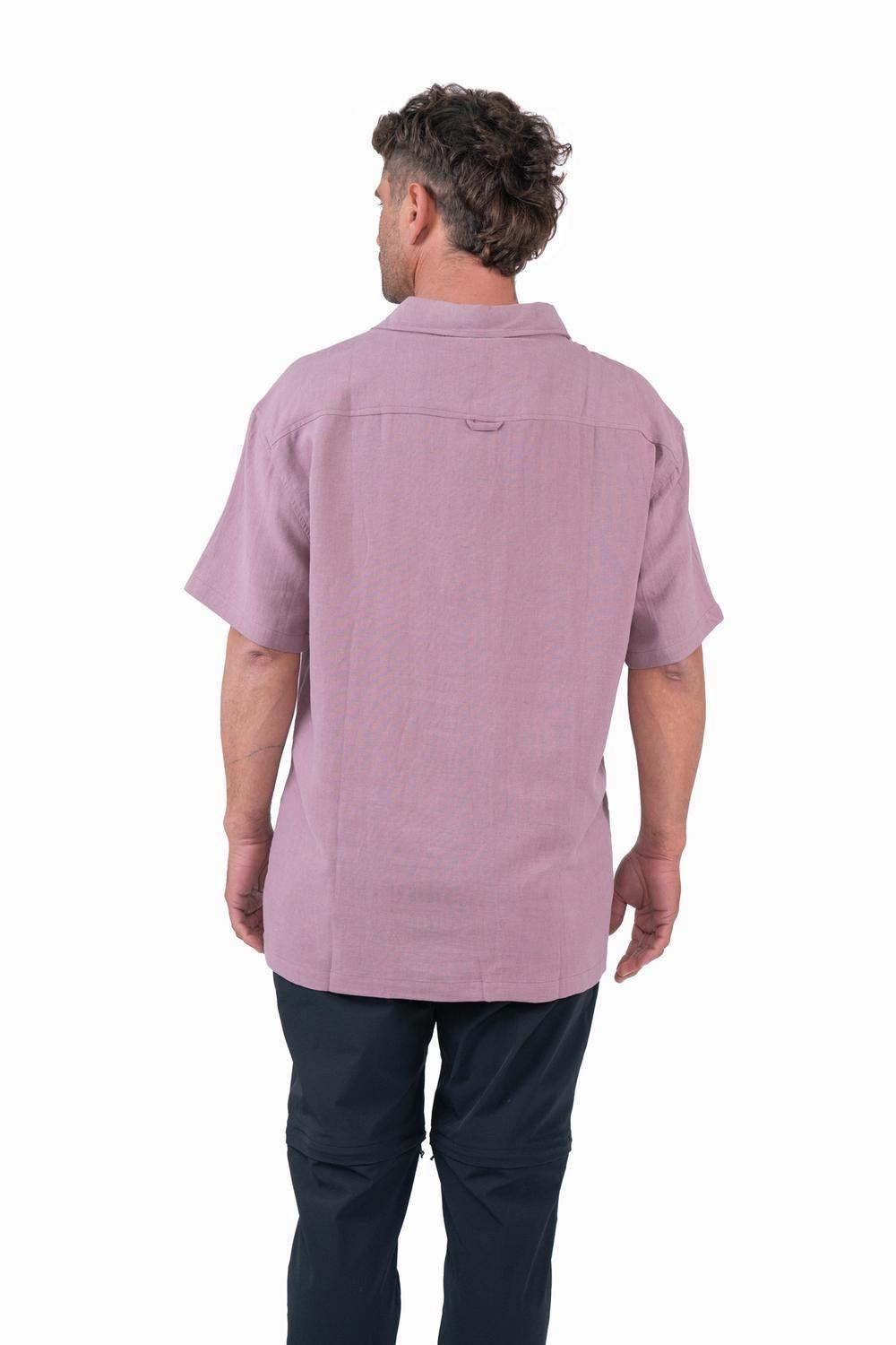 Camisa Lino Lila-1