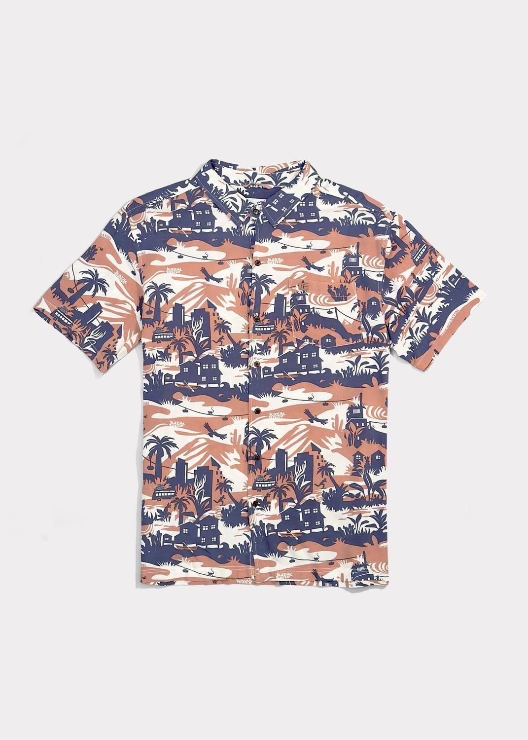 Guayabera Jungle Peach-3