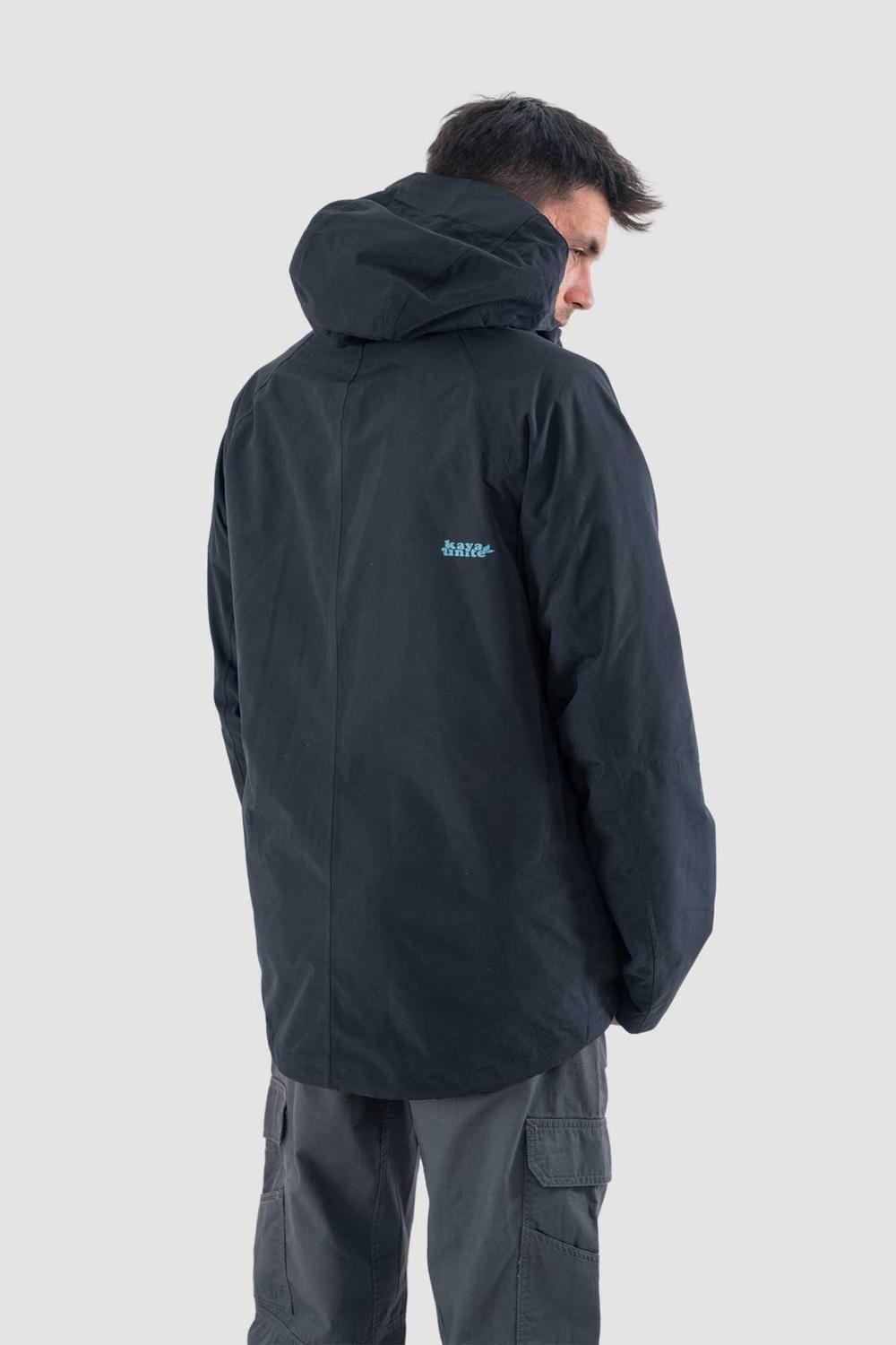 Chaqueta Hombre Desmontable Volcano 3 en 1 Negra-2