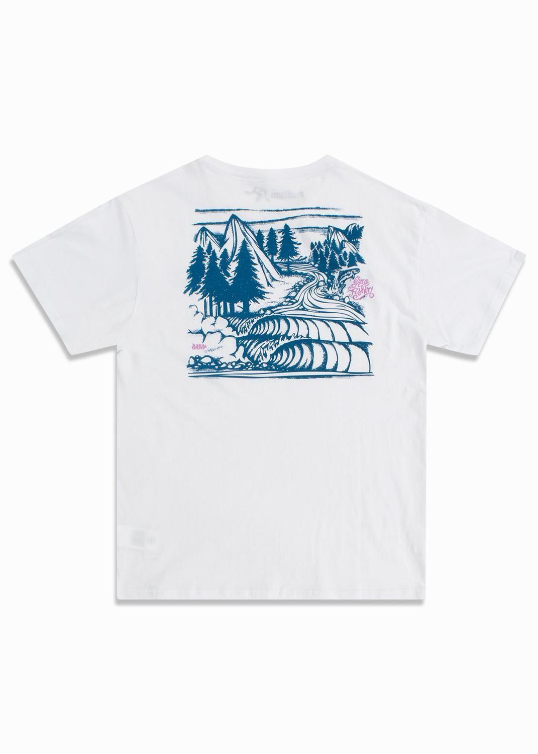 Polera Hombre Fishin Blanca-3