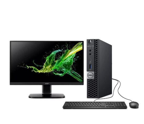 KIT MONITOR + MINI PC DELL Optiplex 7060 Micro (i5-8va 16GB 1TB SSD) + Teclado & Mouse Reacondiciona-0