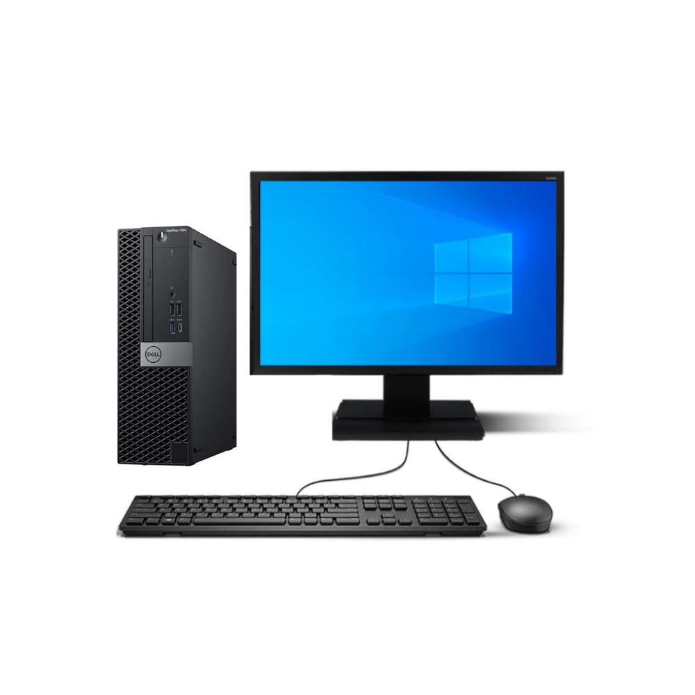 KIT PC DELL 7060 SFF i7 8GB 256GB SSD Reacondicionado Grado A-0