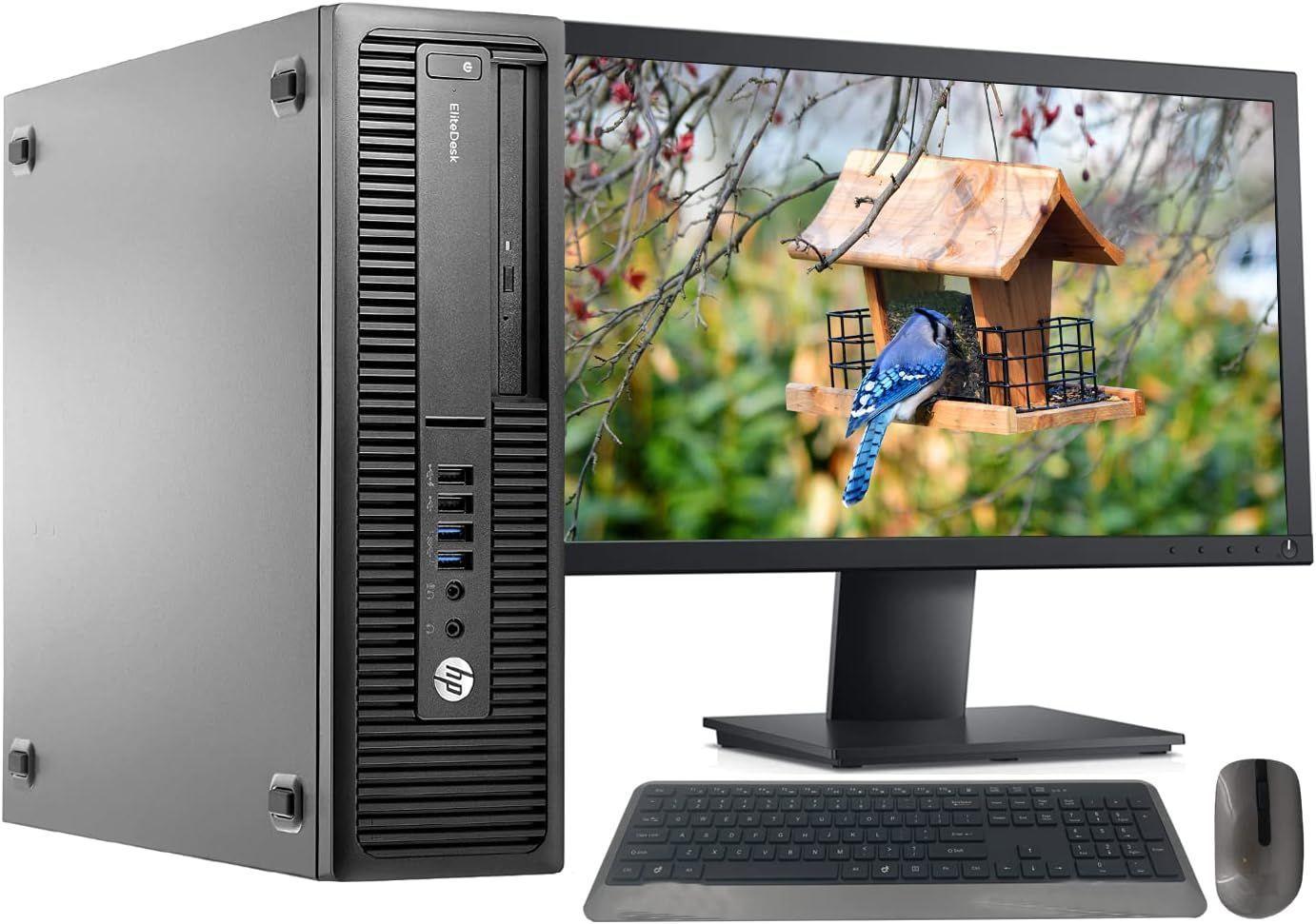 KIT MONITOR + PC HP Elitedesk 705 G2 SFF (AMD A10 Pro 2da Gen 8GB 256GB SSD) Reacondicionado-0