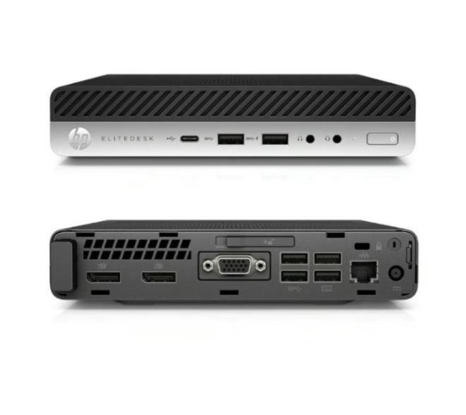 MINI PC HP Elitedesk 800 G4 SFF (i5-8va 16GB 256GB SSD) + Teclado & Mouse Reacondicionado Grado A-1