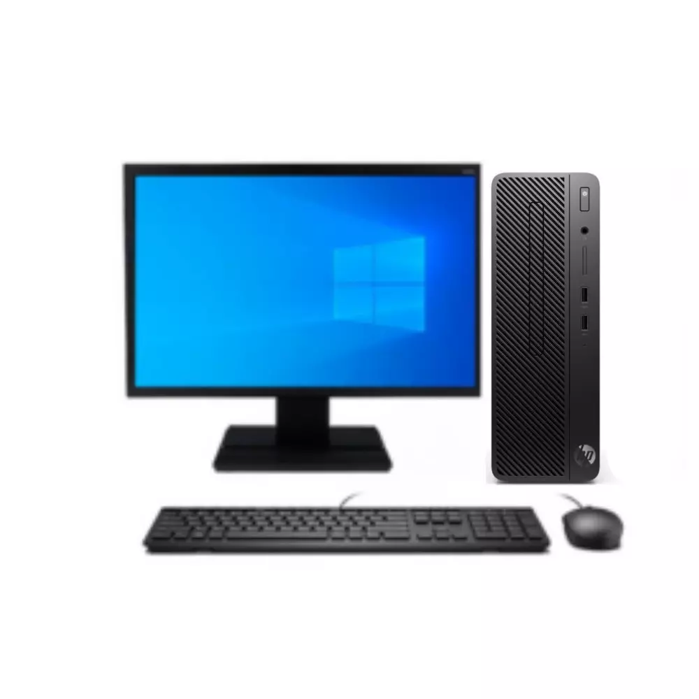 KIT MONITOR + PC HP 280 G3 SFF i5-8va 8GB 500GB Reacondicionado Grado A-0