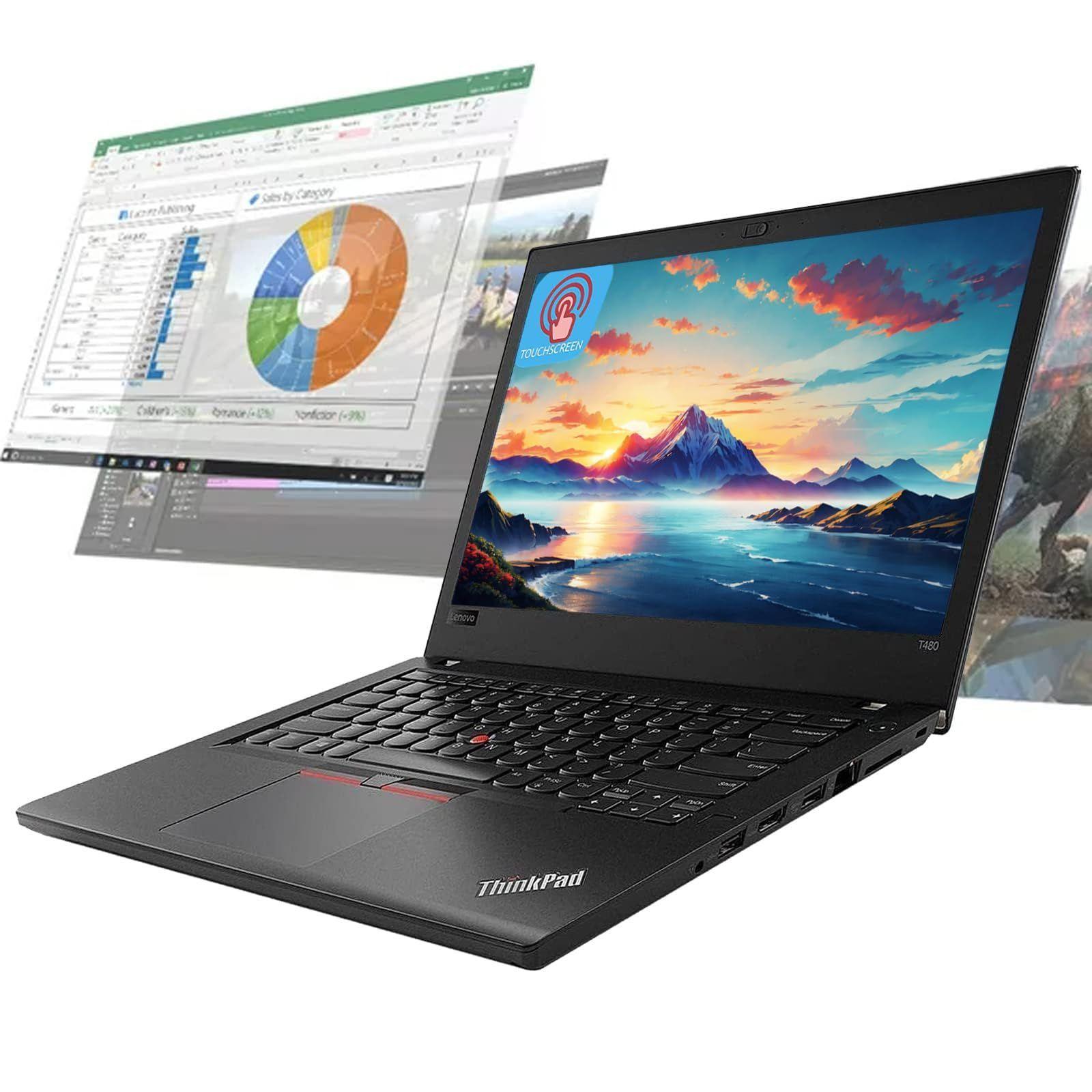 NOTEBOOK Lenovo T480 Touch 14" (i5-8va 8GB 256GB SSD) Reacondicionado Grado B-2