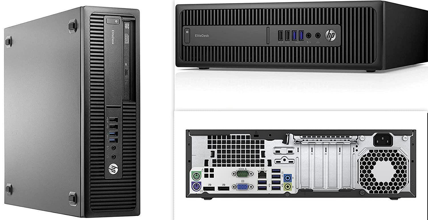 KIT MONITOR + PC HP 800 G2 SFF i7 8GB 500GB Reacondicionado Grado A-2