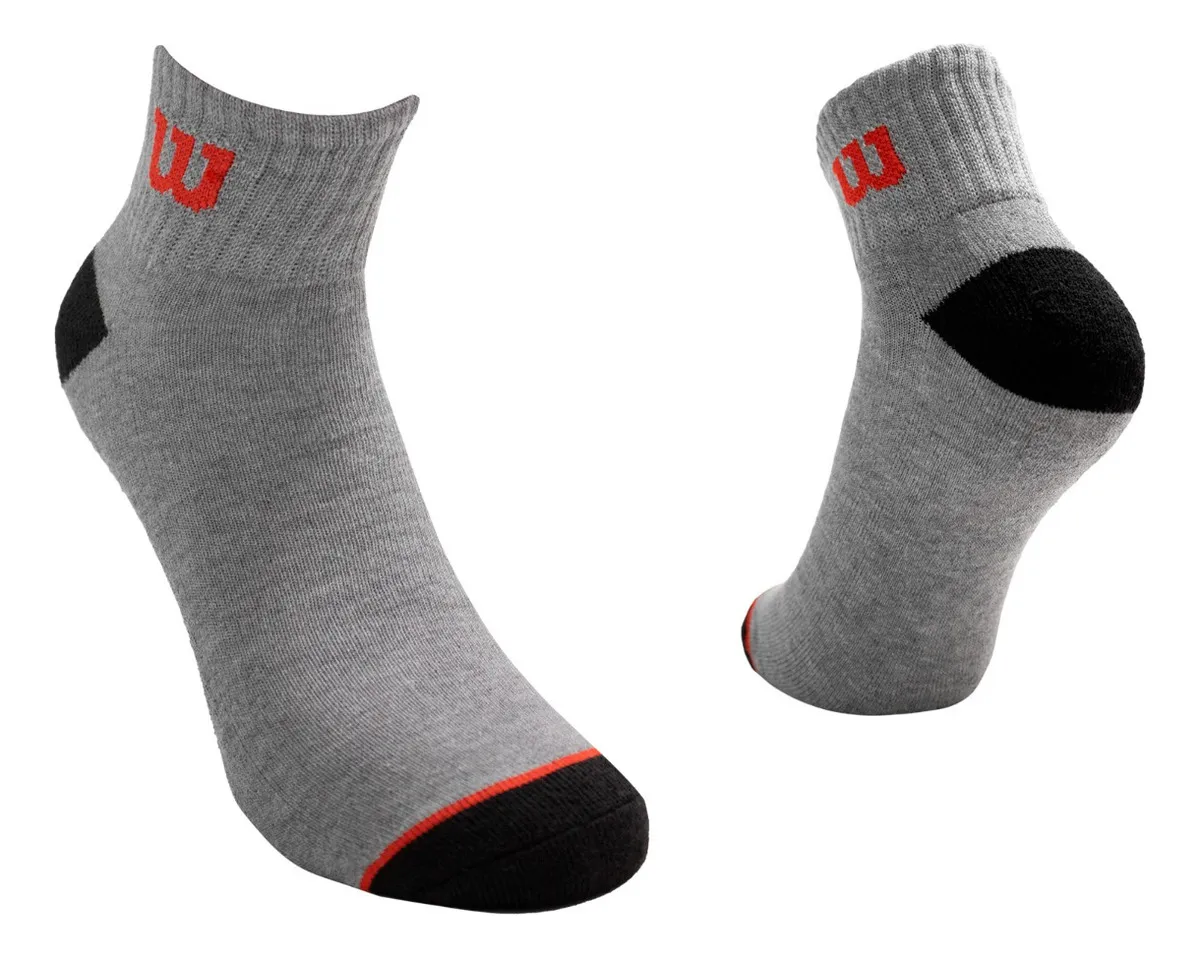 Calcetines Wilson 15 Pack Hombre Quarter Reforzados Gris Talla 40 a 44-2