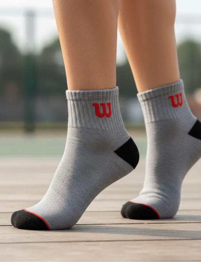 Calcetines Wilson 20 Pack Hombre Quarter Reforzados Gris Talla 40 a 44-2