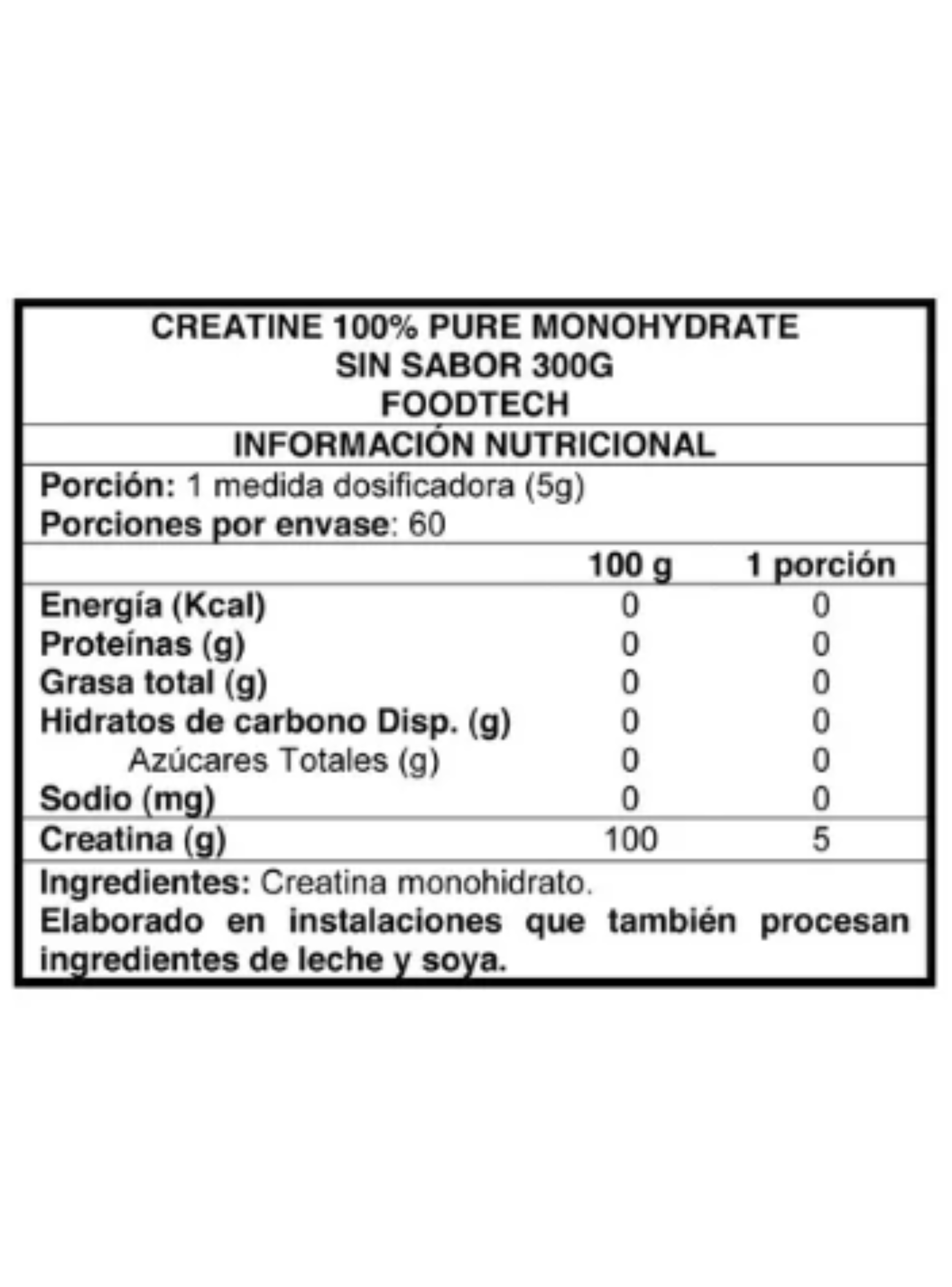 Creatine 100% Pure Monohidratada 300g-1